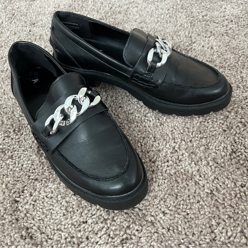Anne Klein black loafers 7 size